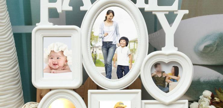 Семейная фоторамка – коллаж на 6 фотографий 